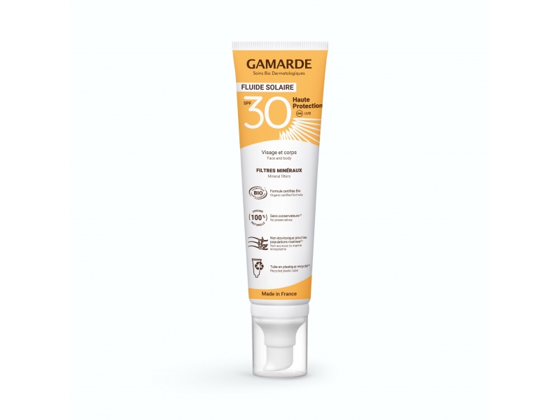 GAMARDE Solaire Protection et Soin fluide solaire SPF30 tube 100 ml