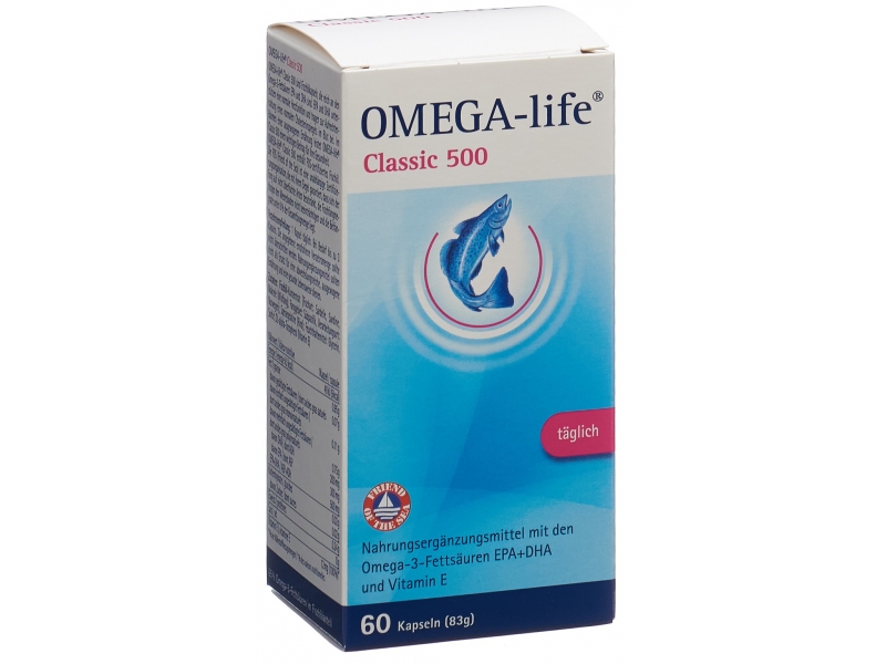 OMEGA-LIFE Gel Kapseln 500 mg 60 Stk