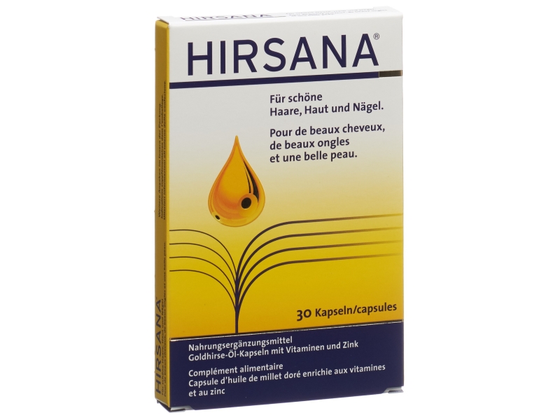 HIRSANA capsules huile millet doré 30 pièces