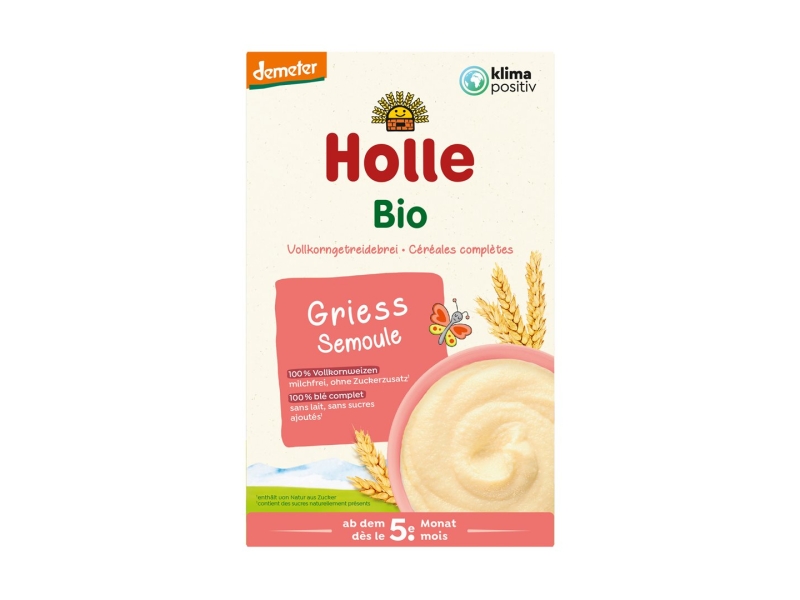 HOLLE Bio-Vollkorngetreidebrei Griess, 250g