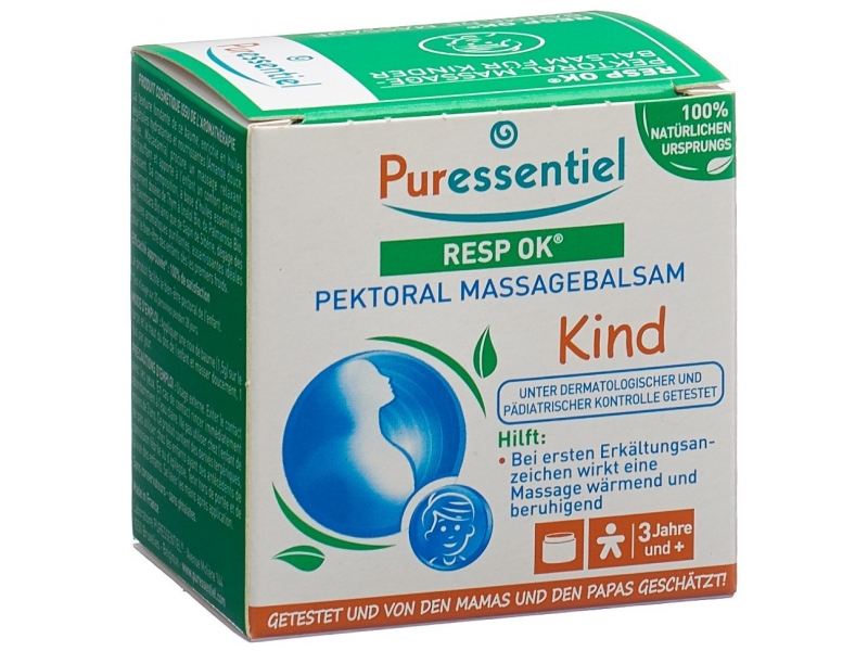 PURESSENTIEL Resp OK baume de massage pectoral pour enfants 60 ml