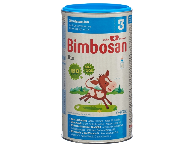 BIMBOSAN Bio 3 Boîte de Lait Pour Enfants, 400g