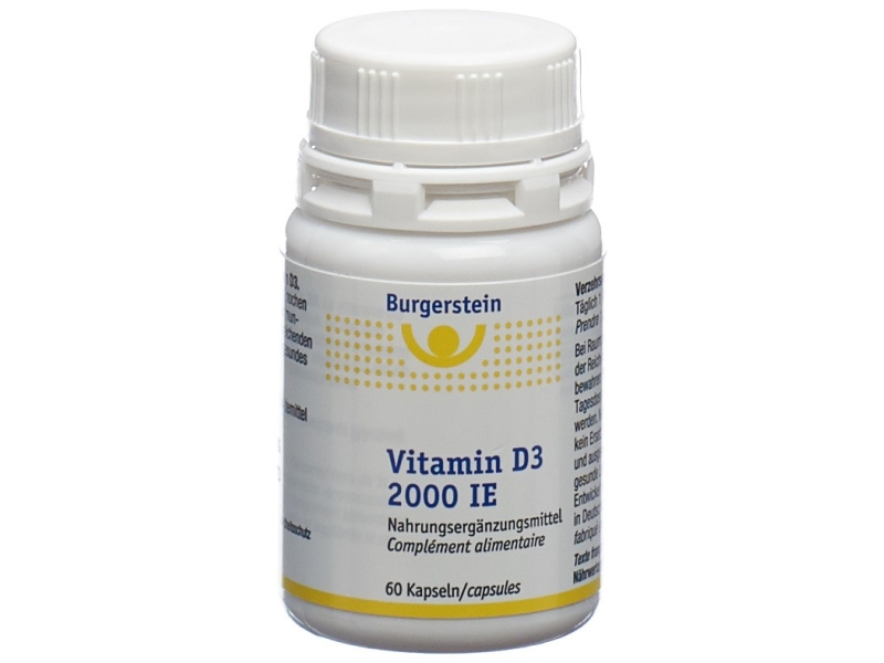 BURGERSTEIN Vitamin D3 Kaps 2000 IE Ds 60 Stk
