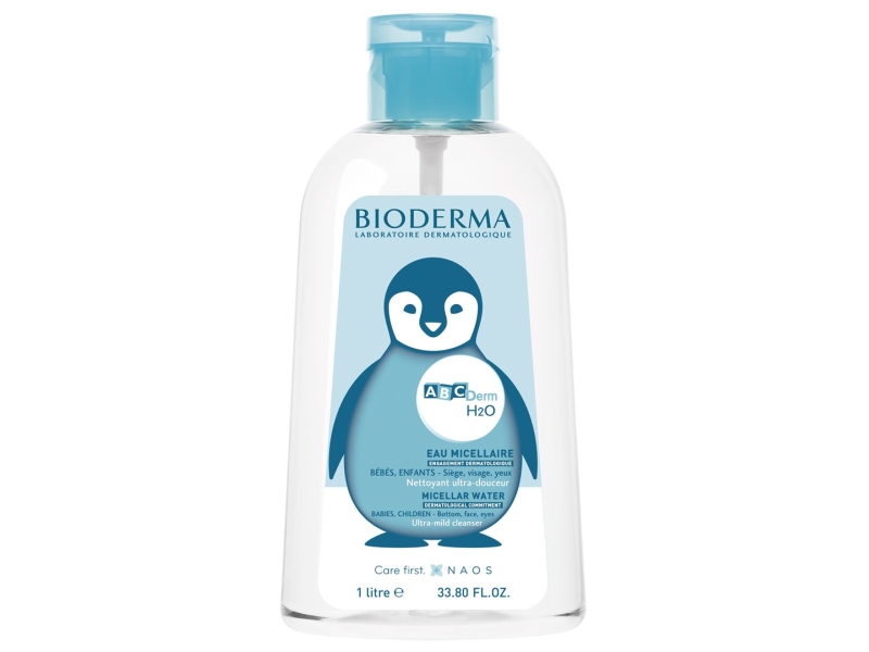 BIODERMA ABCDERM H2O solution micellaire  pompe inv. 1000 ml