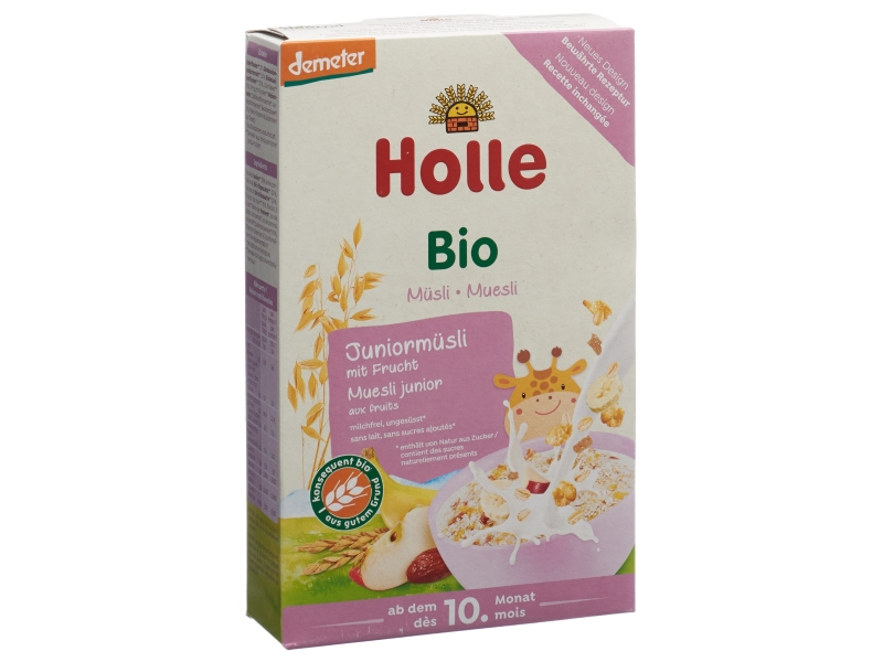 HOLLE Bio-Muesli Juniors 3 céréales avec fruit 250 g